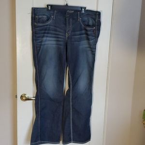 Silver twisted jeans